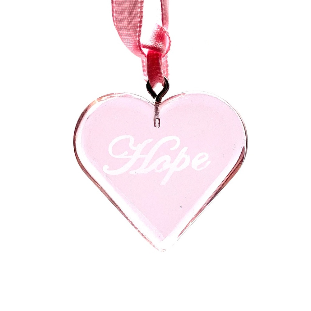 LONGABERGER Breast Cancer Awareness Tie On. “HOPE”